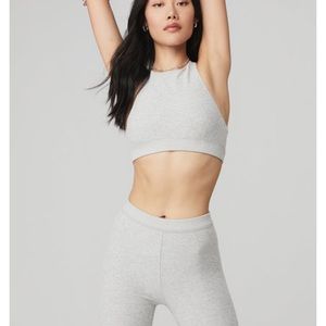 ALO Yoga iconic 90’s heather grey bra